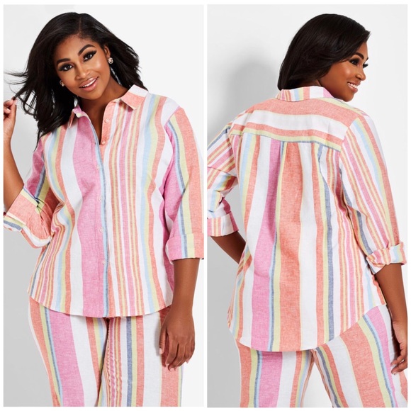 *HP* 🎉Multi-Stripped 2 Piece Co-Ordinate.🌷💕 - Picture 2 of 6